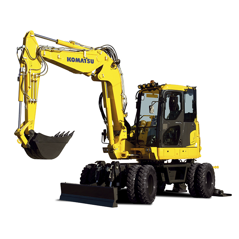 PW98MR-10 midiexcavadora ruedas